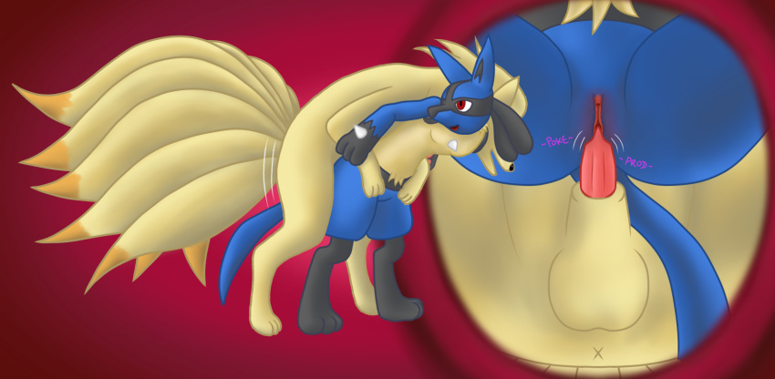 1boy 1girls 2018 3_toes anatomically_correct animal_genitalia animal_penis anthro anthro_on_feral anus ass balls bent_over big_balls big_ears big_feet big_tail big_testicles biped black_fur black_pussy blue_fur breasts canine canine_pussy clitoris close-up dawnlux digitigrade doggy_style duo erection feet female female_on_feral feral flat_chest forced fox from_behind from_below fur furry half-erect happy humanoid_pussy imminent_rape imminent_sex interspecies long_tail looking_back lucario male mammal motion_lines multi_tail multicolored_fur ninetales nintendo no_nipples nude oblivious open_mouth pawpads paws penis pink_background pokemon pokemon_(species) pokemon_dppt pokemon_rgby poking pussy red_eyes sheath simple_background size_difference small_breasts smile source_request spikes standing straight tail testicles text thick_thighs video_games voluptuous wide_hips yellow_fur zoophilia