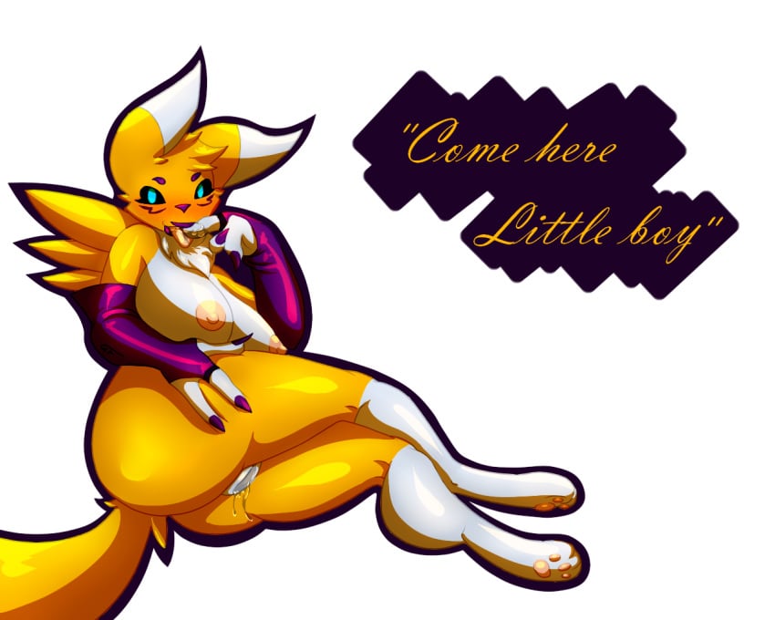 anthro big_breasts breasts digimon female gf mammal pussy renamon solo