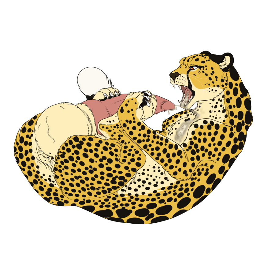 aliena-cordis animal_genitalia balls big_balls cheetah cum feline feral gay huge_balls hyper hyper_balls hyper_penis jasiri male male_only mammal masturbation penis transparent_background