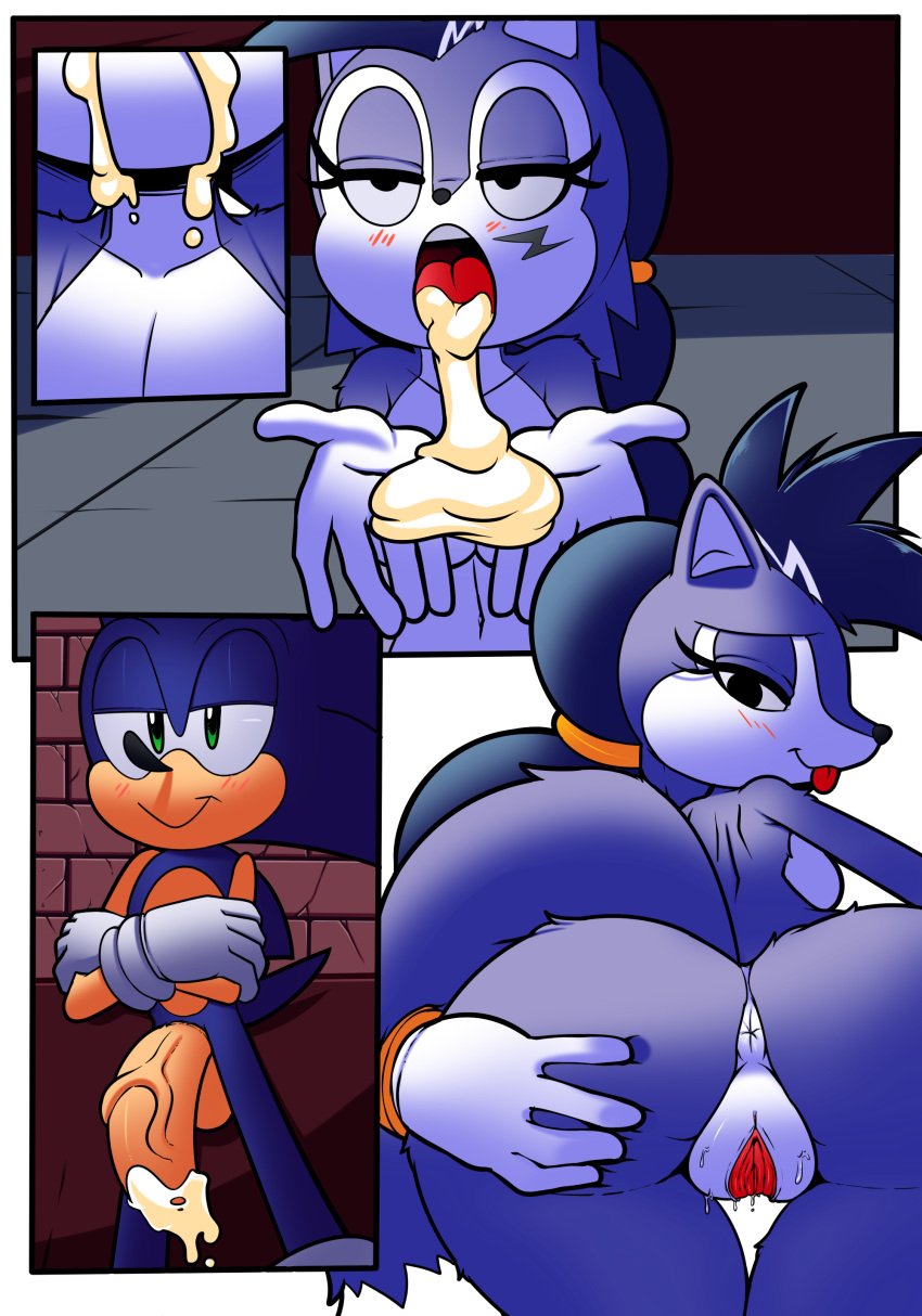 anus ass big_butt big_penis canine cloudz comic cum cum_in_mouth cum_inside female hedgehog huge_butt huge_cock lupe_the_wolf male mammal penis presenting presenting_pussy pussy sonic_(series) sonic_the_hedgehog sonic_the_hedgehog_(archie) sonic_the_hedgehog_(comics) superbunnygt wolf