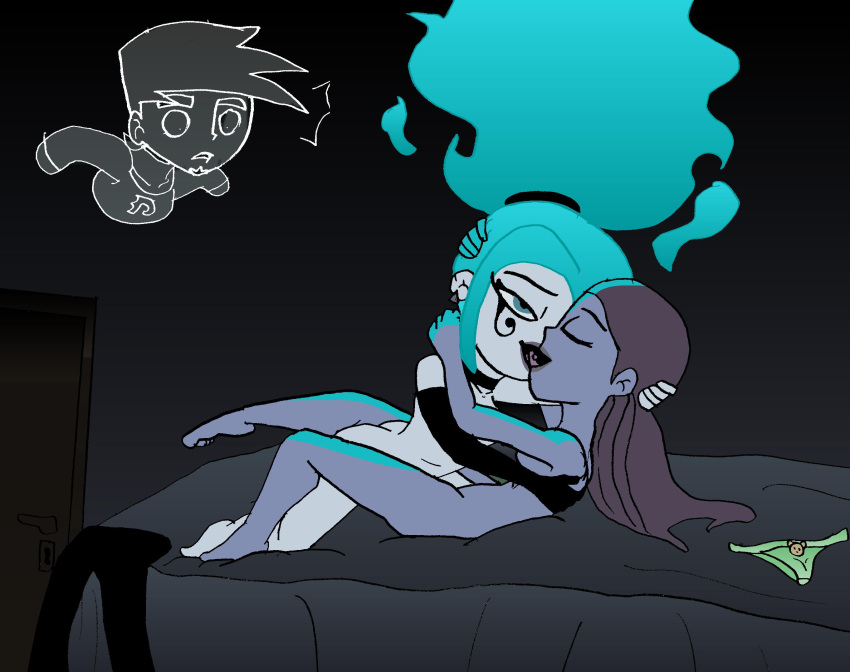 danny_phantom ember_mclain female human jazz_fenton male multiple_females straight_hair toongrowner yuri