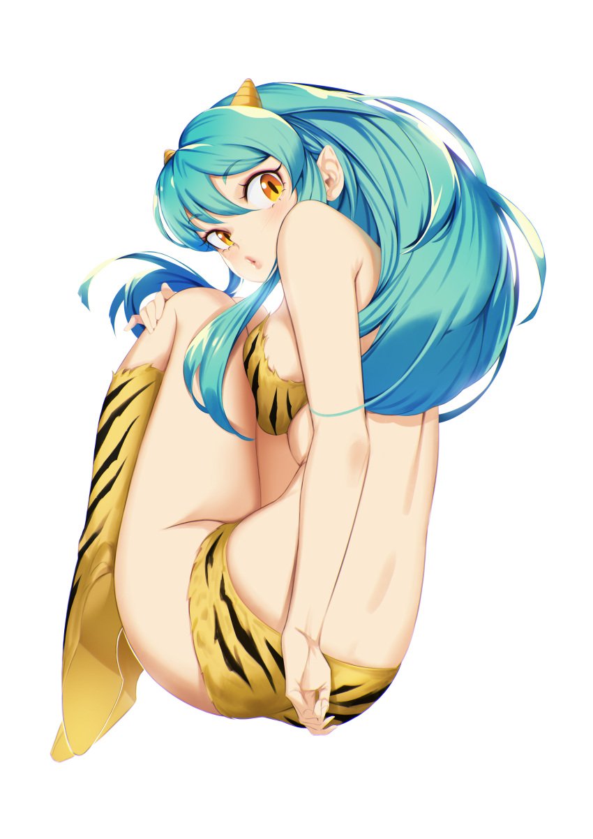 1girls big_breasts blueorca breasts curvaceous curvy curvy_female female female_focus female_only hi_res highres light-skinned_female light_skin long_hair looking_at_viewer looking_back lum revealing_clothes slim_waist solo solo_female solo_focus thick_thighs thighs urusei_yatsura wide_hips