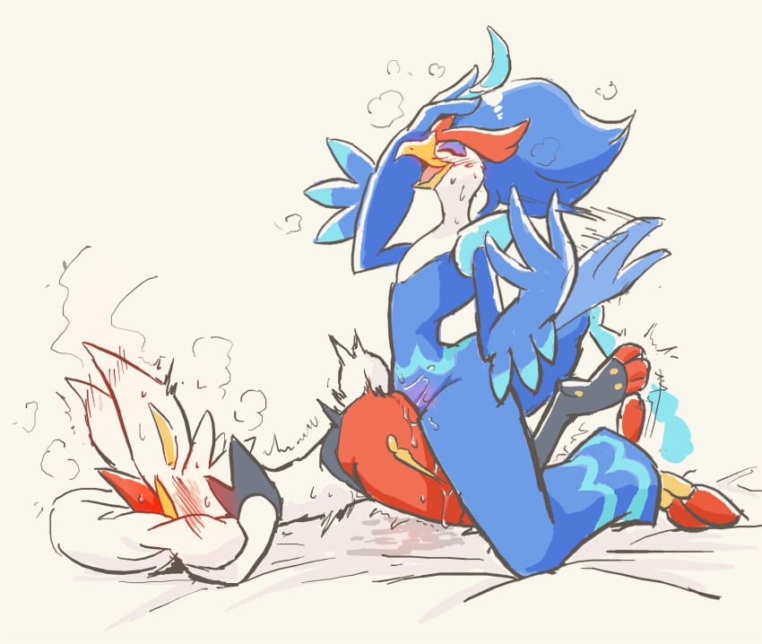 ambiguous_gender ambiguous_penetrated ambiguous_penetration anthro anthro_on_anthro anthro_penetrated anthro_penetrating anthro_penetrating_anthro beak biped blue_body blush cinderace closed_eyes duo from_behind_position fur generation_8_pokemon generation_9_pokemon hi_res male male/ambiguous male_penetrating male_penetrating_ambiguous multicolored_body nintendo open_mouth penetration penile penile_penetration pillow pokemon pokemon_(species) quaquaval sex simple_background tenebscuro white_background white_body white_fur