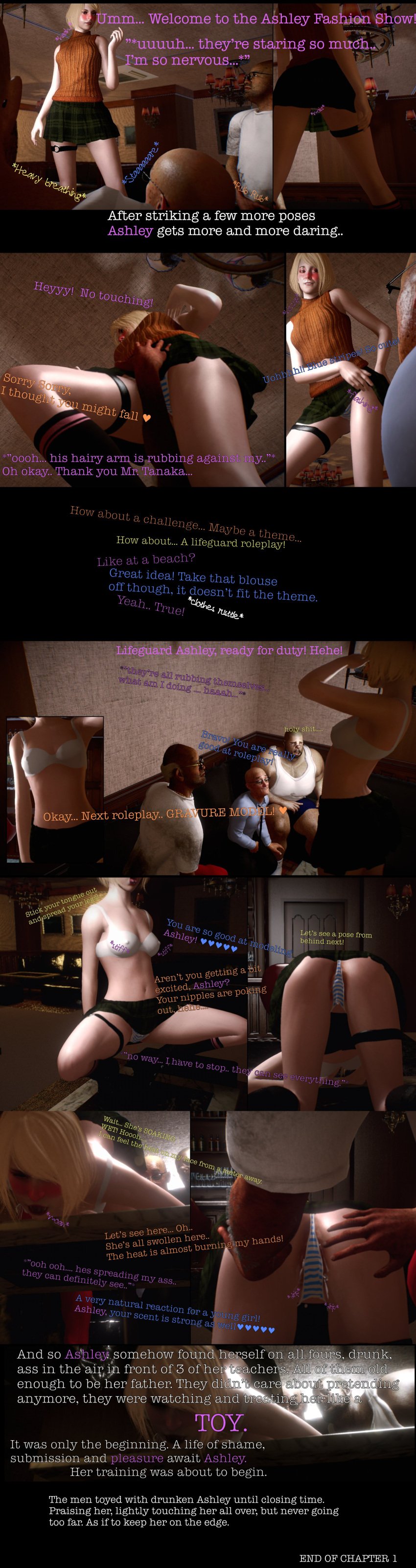 1girls 3boys 3boys1girl all_fours ashley_graham ashley_graham_(ella_freya) cheating_girlfriend fat_man hard_nipples netorare older_male older_man_and_teenage_girl self_upload sexual_harassment sexual_objectification spread_legs striped_panties ugly_bastard ugly_man wet_pussy