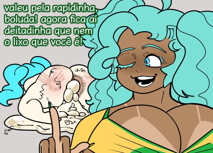 after_sex argentina argentinian_miku big_ass big_breasts big_butt brazil brazilian brazilian_female brazilian_miku cum cum_in_ass dark-skinned_female dark_skin erection fuck_you_argentina hatsune_miku light-skinned_female light_skin megokinho portuguese portuguese_text racism small_breasts