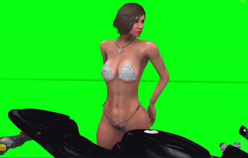 3d brown_hair exhibitionism female grand_theft_auto green_eyes mackenzie_hayes nopixel policewoman