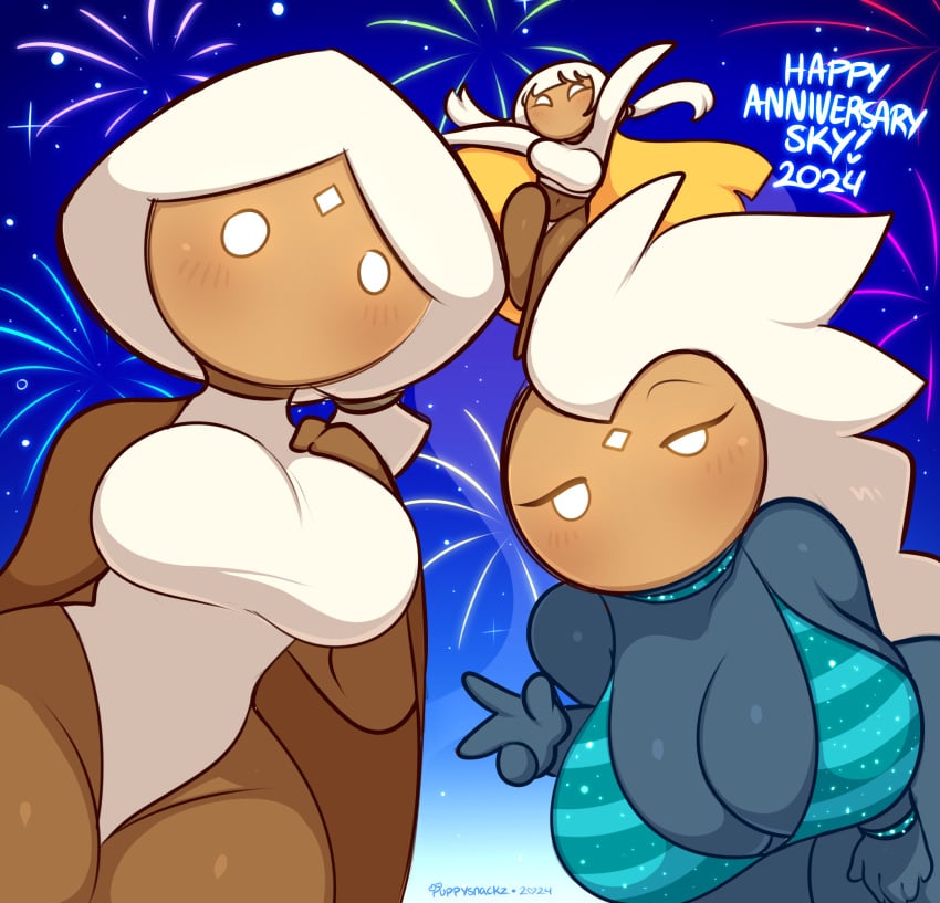 3girls backsack big_ass big_breasts big_butt bikini bikini_top fireworks hair hourglass_figure ilovefuud puppysnackz sillysmugz sky_children_of_the_light skydult thick_thighs