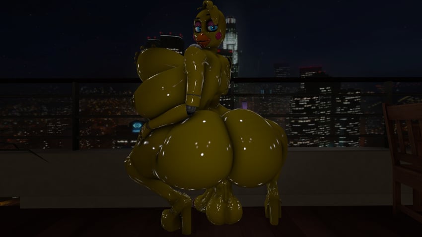 1futa 3d animatronic anthro ass avian big_ass big_penis breasts clothing five_nights_at_freddy's five_nights_at_freddy's_2 footwear futa_only futanari grope hand_on_breast high_heels huge_ass huge_breasts intersex large_breasts looking_at_viewer machine night outdoors penis robot shoes solo thatblackcopfromdawnofthedead toy_chica_(fnaf)