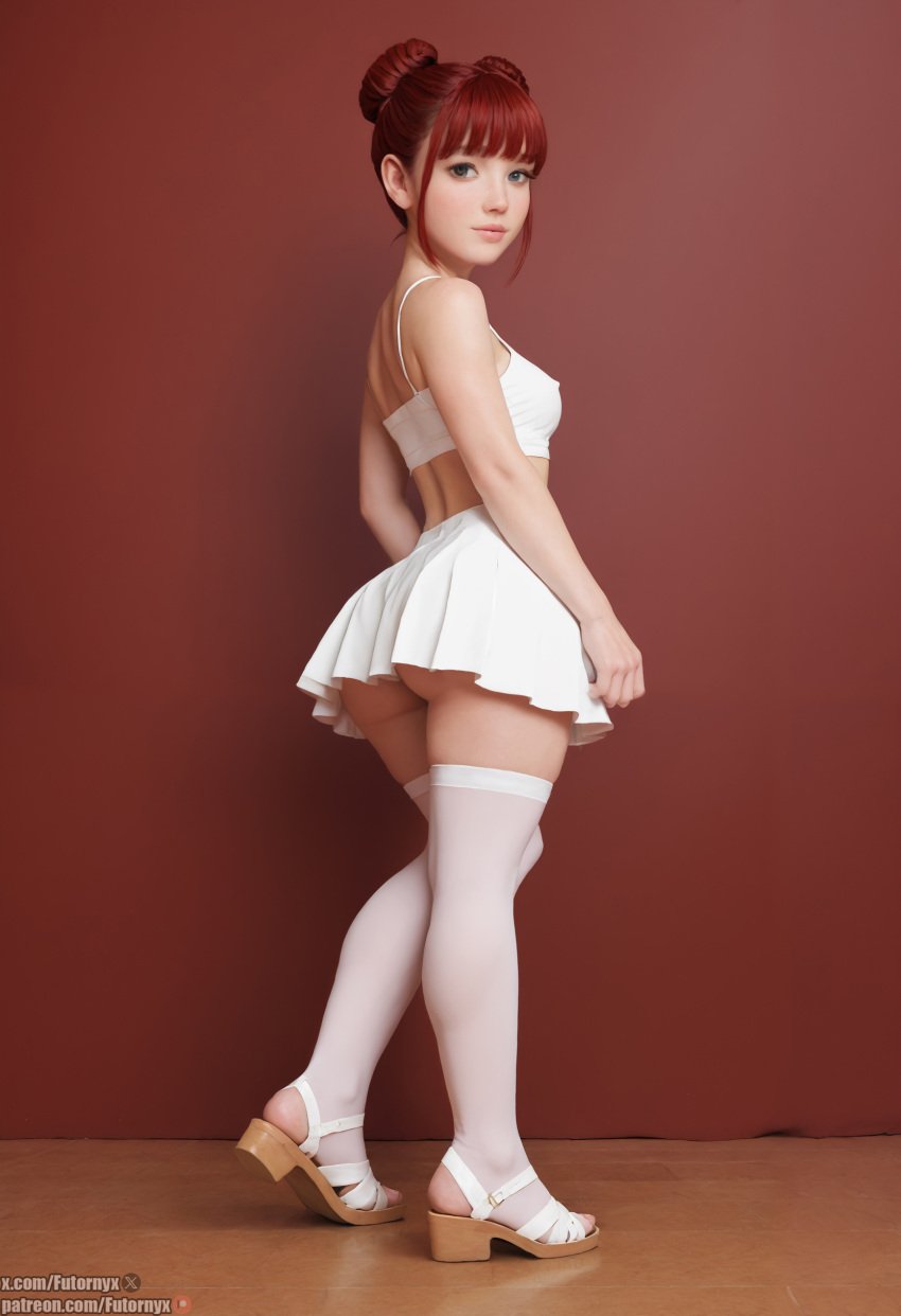 1futa ai_generated female futanari futornyx girl round_ass skirt standing tagme