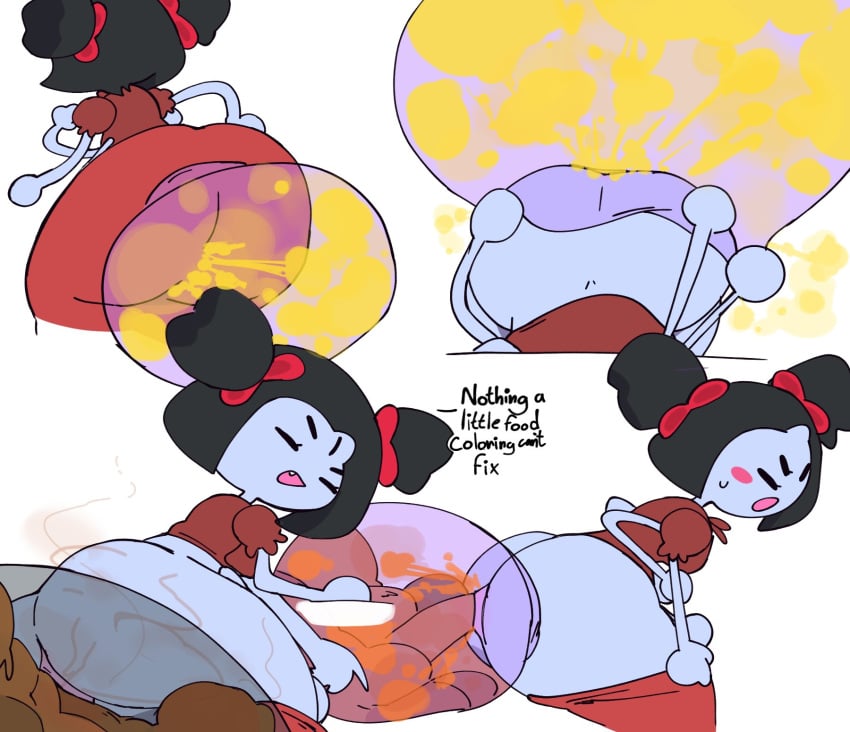 big_ass blush bubble cloverbugz fart fart_cloud fart_fetish muffet pants_down purple_skin relief scat spider spider_girl text undertale