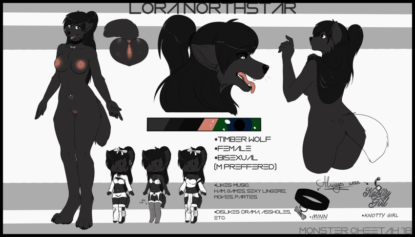 anthro breasts canine clitoris english_text excitedcargoyle female furry lora_northstar mammal model_sheet monstercheetah nipples nude pussy solo text wolf