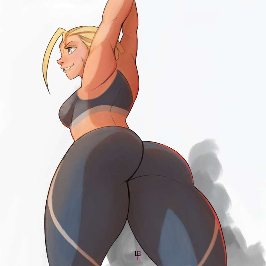 ass ass_focus big_ass bubble_butt cammy_stretch cammy_white dat_ass female female_only hourglass_figure safe_for_work street_fighter tight_clothing tomphelippe wide_hips