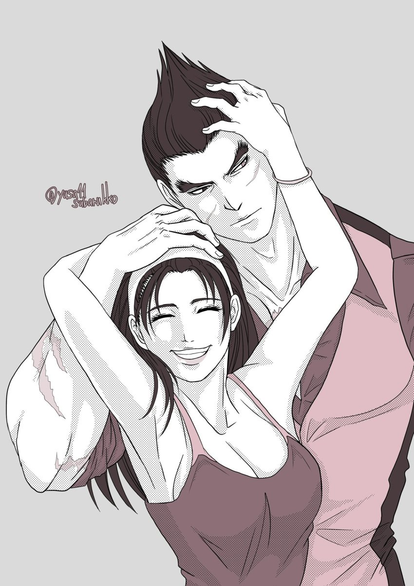 1boy 1girls big_breasts canon_couple cleavage female female_focus husband_and_wife jun_kazama kazama_jun kazuya_mishima milf namco tekken tekken_1 tekken_2 tekken_4 tekken_5_dark_resurrection tekken_6_bloodline_rebellion tekken_7 tekken_8 tekken_tag_tournament tekken_tag_tournament_2 wholesome yusa11subarukko