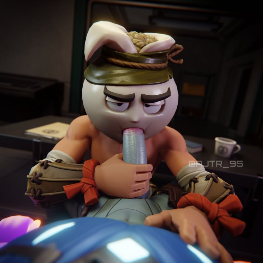 aj_racer95 bao blowjob fortnite gay male/male male_focus male_only non-human object_head penis the_origin_(fortnite) toony