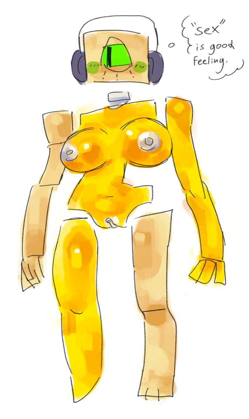 1_eye 1girls areolae big_breasts blush breasts die_of_death_(roblox) english_text female harken_(die_of_death) multicolored_body nipples pussy roblox roblox_game robloxian rrrensa rrresna solo_female tagme text thought_bubble