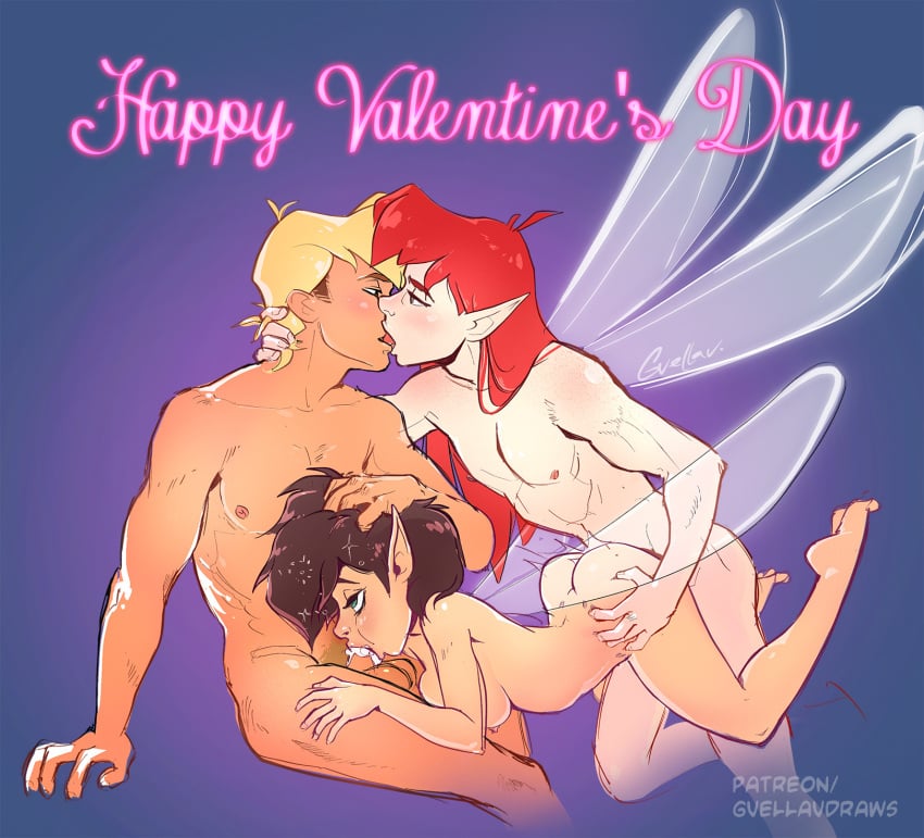 ambiguous_penetration bisexual blonde_hair brown_hair crysta english_text fairy fellatio female ferngully group gvellav hair hi_res human humanoid insect_wings kissing long_hair male male/female male/male mammal mmf_threesome nude nude_female nude_male oral penetration penile pips pips_(ferngully) pointy_ears red_hair sex spitroast text trio wings zak_young