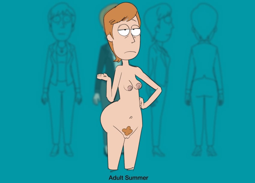 1girls adult_swim big_ass big_butt breasts female female_focus female_only jodero light-skinned_female light_skin rick_and_morty short_hair summer_smith wide_hips