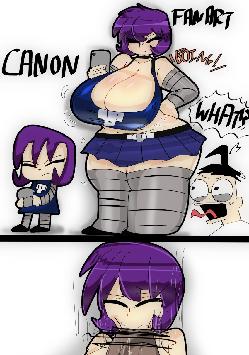 big_breasts canon_vs_fanon gaz_membrane invader_zim kotarodayo1126 nickelodeon thick_thighs