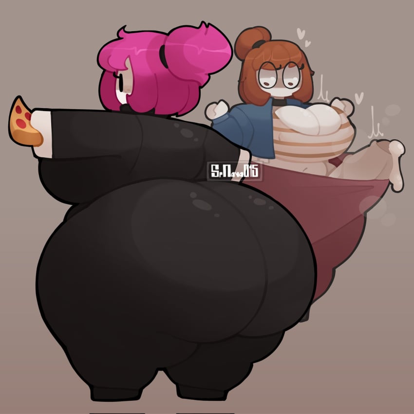 1futa ass bacon_hair big_ass big_penis breasts female futanari guest_(roblox) penis pizza roblox roblox_avatar robloxian simple_background srnava