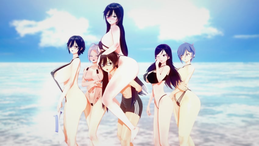 1boy 5girls 5girls1boy akinama_family_(noir-black-shooter) big_breasts bikini black_hair blue_hair brother_and_sister dark_blue_hair huge_breasts kaori_akinama_(noir-black-shooter) koikatsu long_hair milf mother_and_daughter mother_and_son musashi_akinama_(noir-black-shooter) naoki_akinama_(noir-black-shooter) noir-black-shooter oc one-piece_swimsuit original original_character purple_eyes reika_akinama_(noir-black-shooter) saiko_akinama_(noir-black-shooter) short_hair silver_eyes silver_hair sisters swimwear takeshi_akinama_(noir-black-shooter)