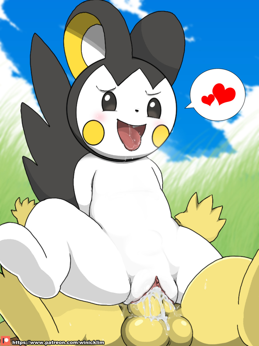 1boy 1girls 2018 blush brown_fur cum cum_in_pussy cum_inside drooling duo emolga female female_penetrated feral flying_squirrel fur furry furry_only heart hi_res interspecies looking_pleasured male male/female male_penetrating male_penetrating_female nintendo on_top open_mouth patreon penetration penis pikachu pokémon_(species) pokemon pokemon_bw pokemon_rgby pussy reverse_cowgirl_position rodent saliva sex shortstack spoken_heart straight testicles thick_thighs tongue tongue_out url vaginal_penetration video_games wet white_fur winick-lim yellow_fur yellow_penis