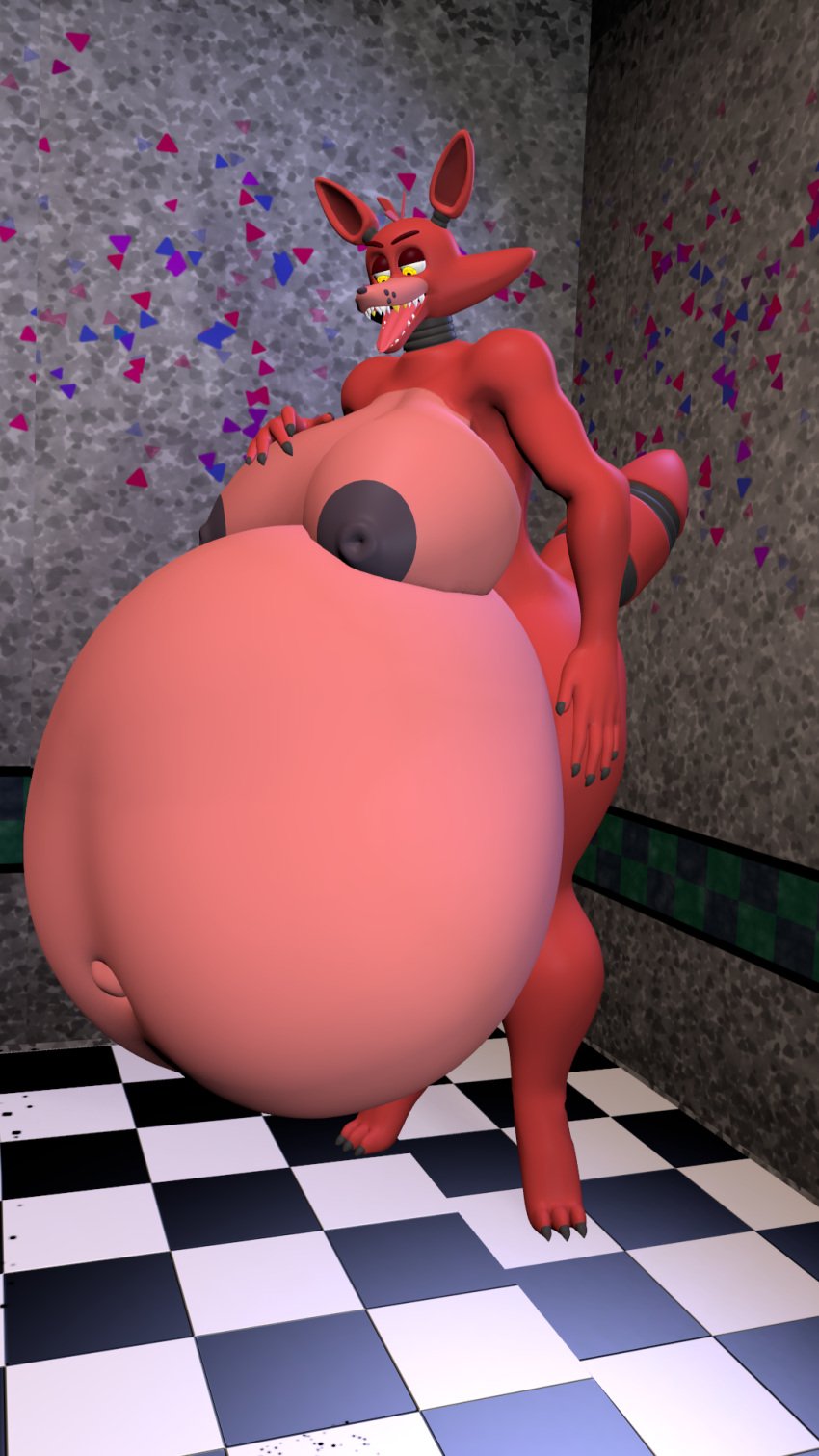 3d 3d_(artwork) artist_request big_belly female five_nights_at_freddy&#039;s foxy_(fnaf) image nude pregnant rule_63 sfm solo source_filmmaker
