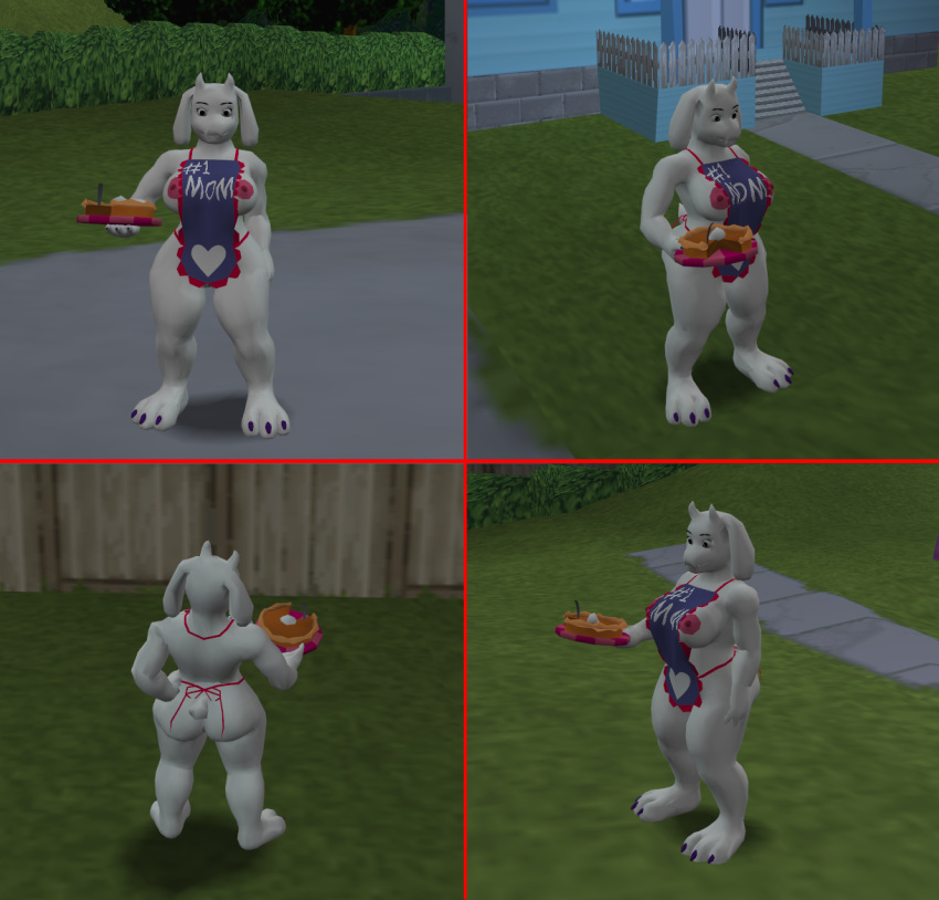 3d apron milf pie the_simpsons thick_thighs toriel undertale
