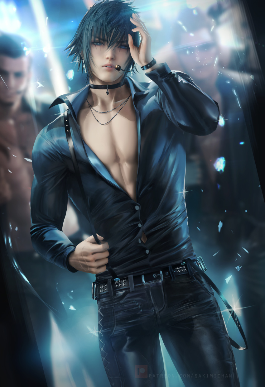 final_fantasy final_fantasy_xv gladiolus_amicitia ignis_scientia male male_only noctis_lucis_caelum sakimichan