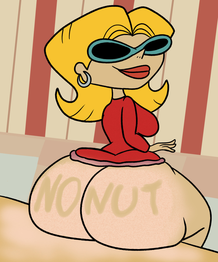 big_ass big_breasts blonde_hair butlova cartoon_network curvy dat_ass dexter's_laboratory huge_ass large_ass milf neighbor_lady sunglasses