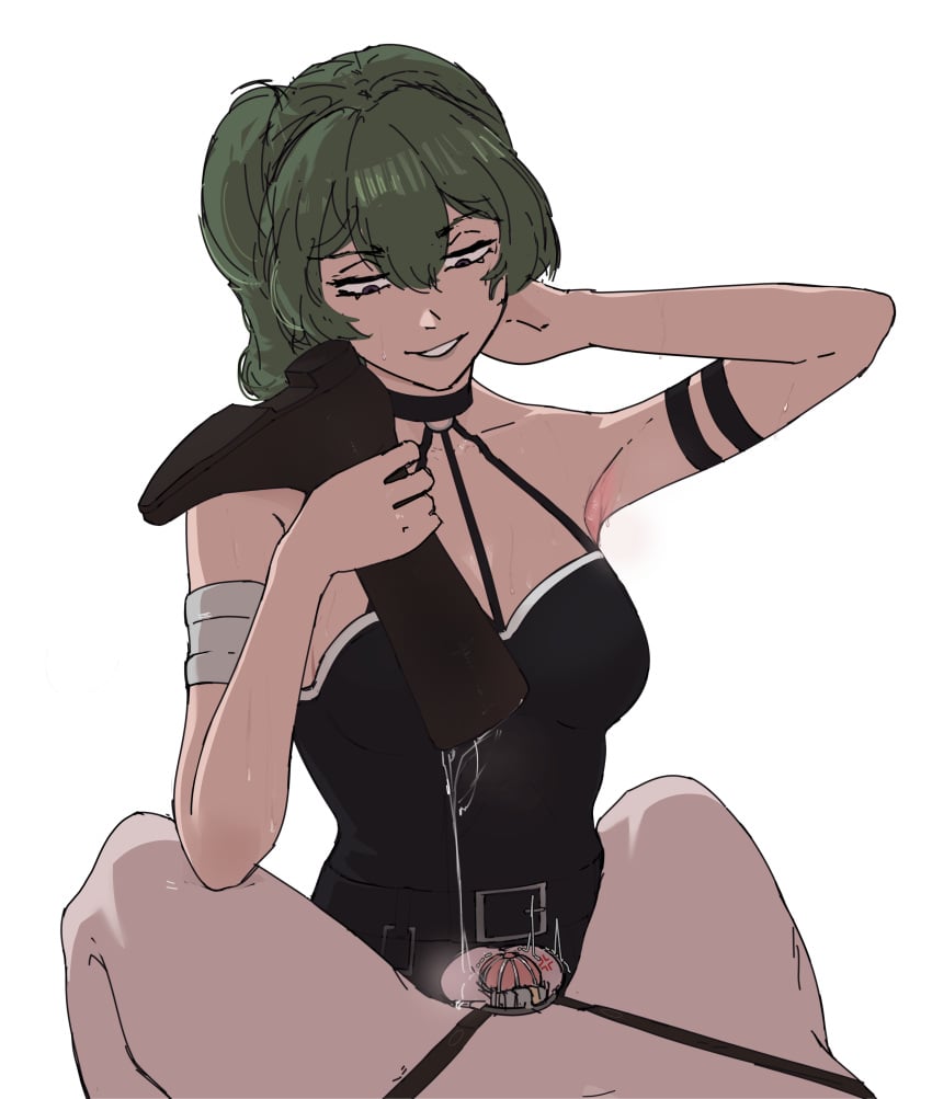 1girl1boy 2026 armpit_fetish armpits black_boots boot_fetish boots boots_removed cfnm chastity_cage femdom frieren_beyond_journey's_end sousou_no_frieren steamy sweat sweatdrop sweaty sweaty_body ubel_(sousou_no_frieren)