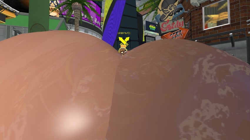 breast_expansion frye_(splatoon) garry's_mod hyper_breasts immobile looking_pleasured splatoon splatoon_3