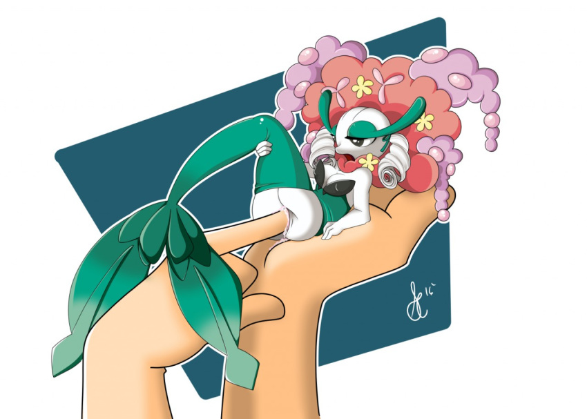 ambiguous_gender ass big_breasts breasts bunnythemonsterslayer clothed clothing disembodied_hand duo female female/ambiguous finger_fuck fingering flora_fauna florges flower half-closed_eyes huge_breasts humanoid mammal micro nintendo nipple_bulge nipples open_mouth penetration plant pokémon_(species) pokemon pokemon_(species) pokemorph presenting presenting_pussy pussy pussy_juice sex simple_background size_difference solo_focus thick_thighs vaginal_penetration video_games