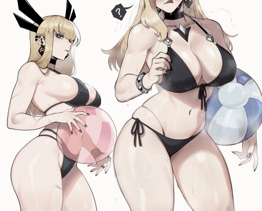 bikini blonde_hair breasts female hair magik_(illyana_rasputin) marvel masoq095 wide_hips x-men