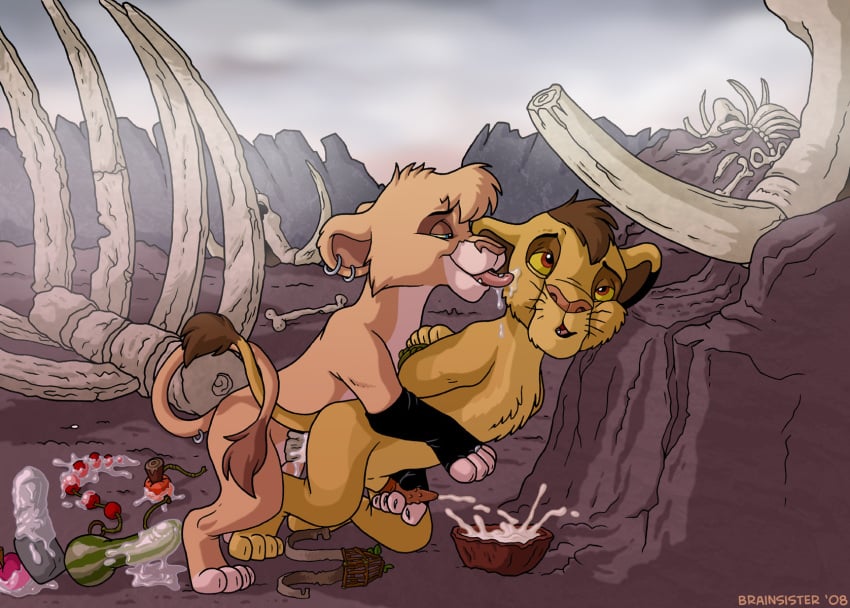 2008 bondage brainsister cub disney feline female femdom feral kopa_(the_lion_king) lion lioness male male_penetrated mammal no_humans pegging penis straight tagme the_lion_king the_lion_king_ii:_simba's_pride vitani