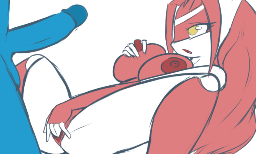 anthro anthrofied balls big_breasts breast_grab breasts duo erection faceless_male fan_character female female_focus fingering hair hand_on_breast huge_breasts humanoid_penis imminent_sex latiar latias latios legendary_pokemon lewdtias looking_up male masturbation nintendo nipples nude open_mouth penis pokemon pokemon_(species) pokemorph pussy red_hair simple_background solo_focus spread_legs spreading straight vaginal_masturbation vaginal_penetration video_games yellow_eyes
