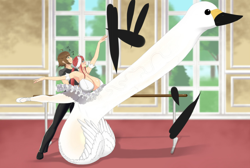 ballet balls futanari huge_balls huge_testicles hyper hyper_penis intersex kinoko30171797 penis tagme