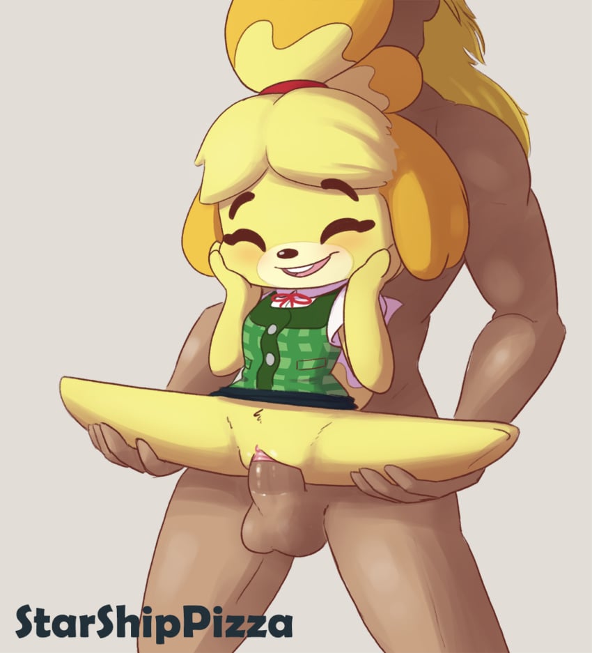 2018 animal_crossing anthro balls blonde_hair canine castlevania closed_eyes clothed clothed/nude clothed_female_nude_male clothing faceless_male female fur hair happy happy_sex human human_on_anthro interspecies isabelle_(animal_crossing) larger_male male male_on_anthro male_penetrating mammal nintendo no_underwear nude open_mouth open_smile penetration penis pussy_juice raised_skirt sex shih_tzu simon_belmont size_difference smaller_female smile splits spread_legs spreading stand_and_carry_position standing starshippizza straight super_smash_bros. vaginal_penetration video_games yellow_fur