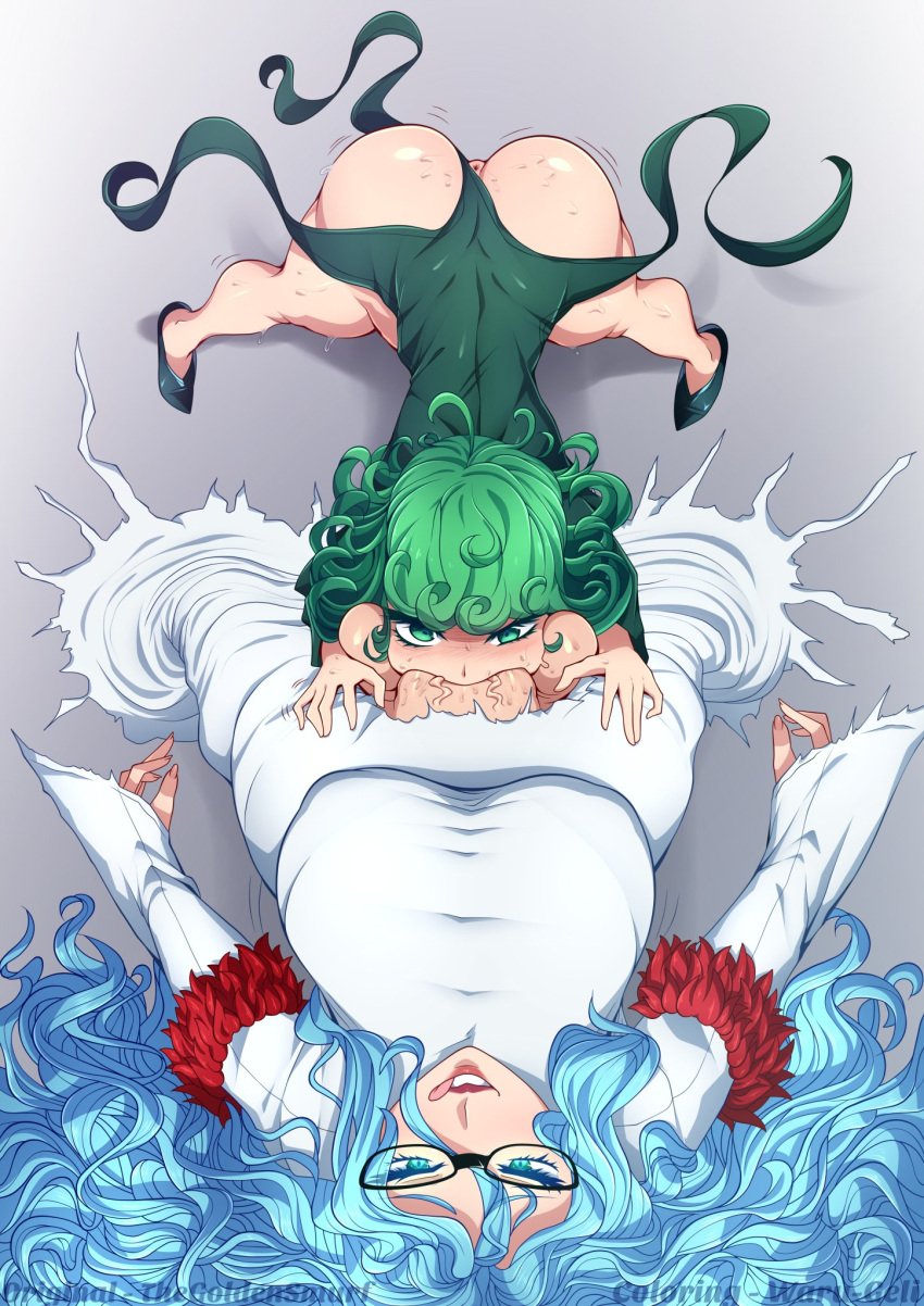 1futa 1girls anus areola_bulge ass balls_deep big_ass big_breasts big_dom_small_sub big_penis bralines breasts cheek_bulge deep_penetration deep_throat deepthroat fellatio femsub futa_on_female futadom futanari green_hair huge_ass huge_breasts huge_cock hyper_penis intersex large_ass large_breasts large_penis larger_futanari one-punch_man oral penis psykos shaking size_difference small_breasts smaller_female sweat tatsumaki thegoldensmurf thick_penis thick_thighs voluptuous waru-geli wide_hips