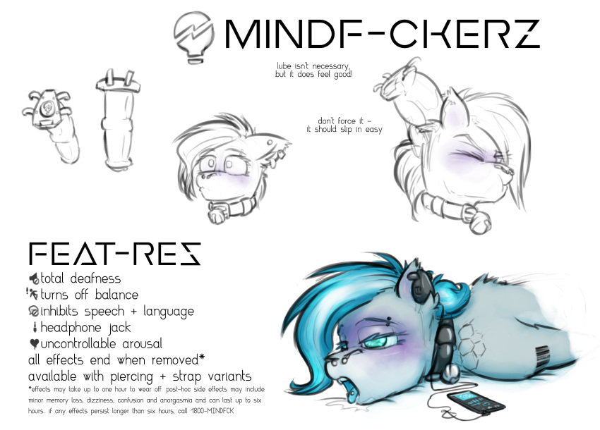 barcode bell blush collar dildo ear_penetration ear_plugs equine fan_character female horse hypnosis krd mammal mind_break mind_control misty_(oc) my_little_pony penetration pony portable_music_player sex_toy simple_background what white_background