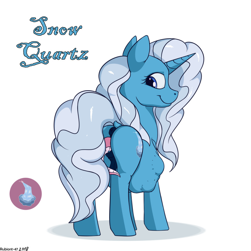 2018 anus belly dracony dragon equine female feral fidget_tail hair horn horse hybrid mammal mane my_little_pony nude pony predator/prey pussy rubiont-47 same_size size_difference snow_quartz unbirthing unicorn