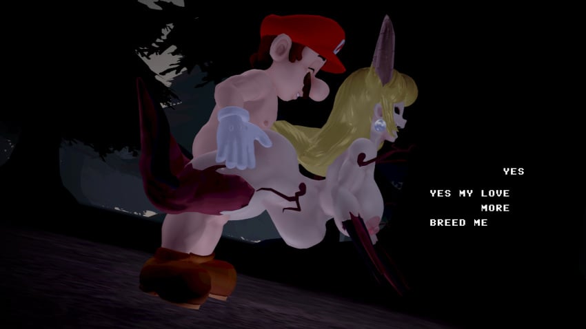 1boy 1girls 3d begging_for_more big_breasts body_horror coronation_day_(creepypasta) female forest happy_sex horns house_of_horrorbrews male mario mario_(series) moaning_in_pleasure night nightmare_waifu nude_female nude_female_nude_male nude_male princess_peach princess_peach_(coronation_day) self_upload sex source_filmmaker standing_sex stomach_bulge text vaginal_penetration
