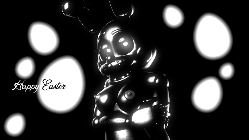 3d 4k bedroom_eyes black_and_white black_body black_cheeks bunny bunny_ears bunny_girl disboi215 easter easter_2025 five_nights_at_freddy&#039;s five_nights_at_freddy&#039;s_2 fnaf glowing_eyes grey_nipples highres holding_arm looking_at_viewer rabbit rabbit_ears rabbit_girl rosy_cheeks rwqfsfasxc_(five_nights_at_freddy&#039;s) sfm shadow_bonnie shadow_bonnie_(fnaf) shiny_body shiny_skin solo source_filmmaker toy_bonnie_(fnaf) white_eyes