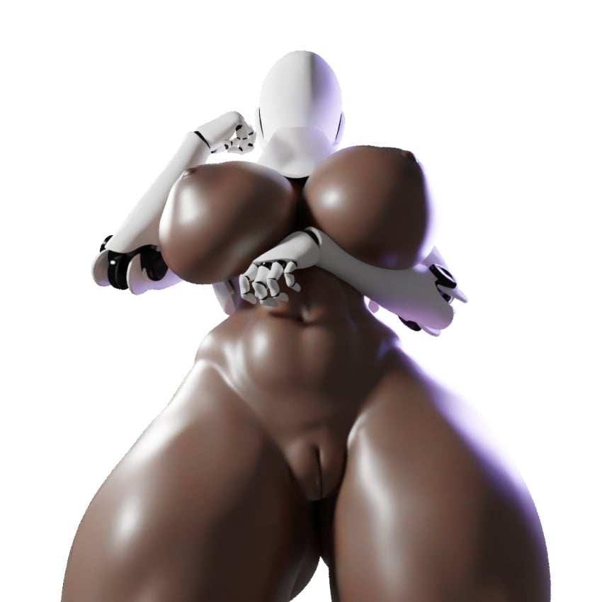 3d blender breasts_out child_bearing_hips dark-skinned_female female female_only goddess haydee haydee_(game) huge_breasts soldierguy solo tagme thick_thighs vagina
