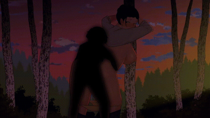 1boy 1girls age_difference animated big_breasts camp_with_mom censored cucked_by_friend female forest friends_mother larger_female light-skinned_female light_skin male mature_female milf netorare ntr ntrman older_female outdoor_sex outdoors sex sex_from_behind size_difference smaller_male standing standing_sex straight younger_male