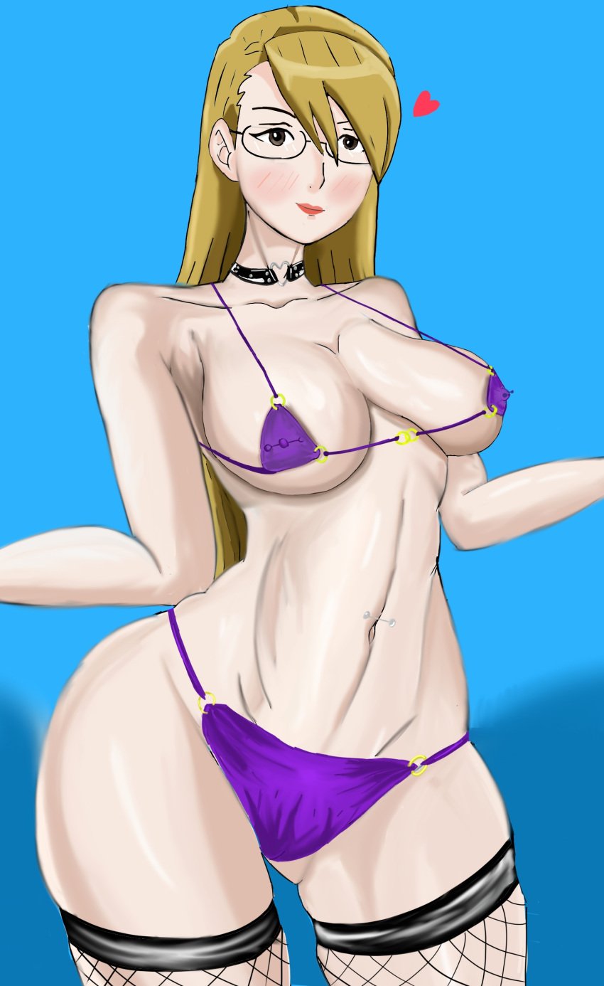 adrian_andrews beach bikini blonde_hair female lude ocean sea white_body