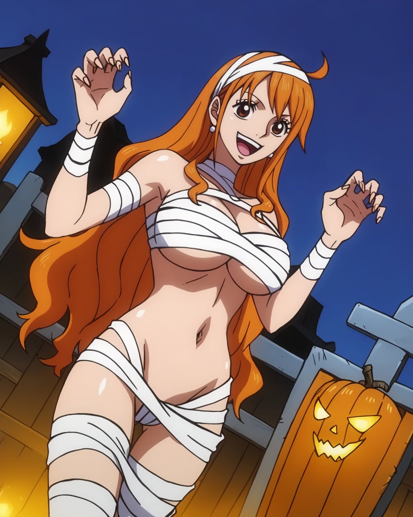 ai_generated female female_only nami_(one_piece) one_piece stickyai