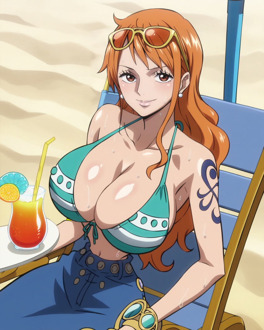 ai_generated female female_only nami nami_(one_piece) one_piece stickyai