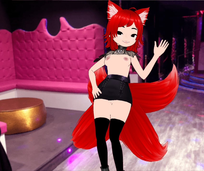 27_years bitch breasts kitsune red_hair sexyfur shin_tsuki skirt_lift tsuki_rblx vagina virtual_youtuber vtuber vtuberfanart vtubers whore