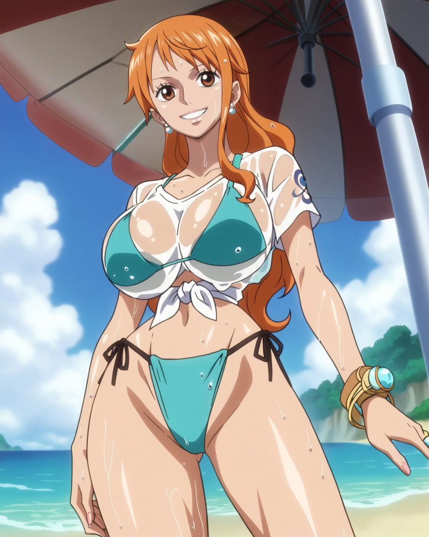 ai_generated female female_only nami_(one_piece) one_piece stickyai