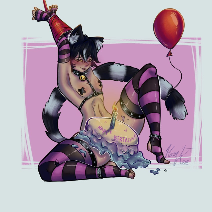 1boy animal_ear animal_tail anthro armpits background bdsm_harness bikini birthday birthday_cake black_hair bondage boy cake censored censored_genitalia censored_nipples censored_penis collar cute dick_focus emo femboy femboy_focus femboy_only furry furry_ears furry_tail goth goth_boy goth_femboy hamk_kom hamk_kommeta harness latino latino_male lemur lemur_ears lemur_humanoid lemur_tail lenny_lemur lingerie lingerie_only little_penis looking_at_viewer male male_only multicolored_hair nipple_tape oc original_character original_characters penis_focus short_hair small_balls smile solo solo_femboy solo_male streamer tied trap virtual_youtuber vstreamer vtuber vtuberfanart vtubers white_hair yellow_sclera youtuber youtuber_boy